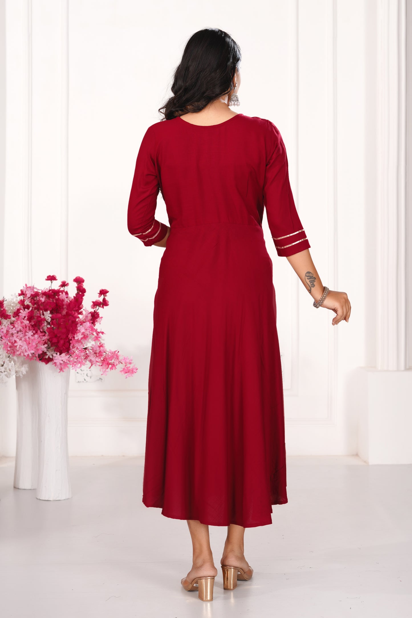 Elegant Umbrella Ghera Kurti