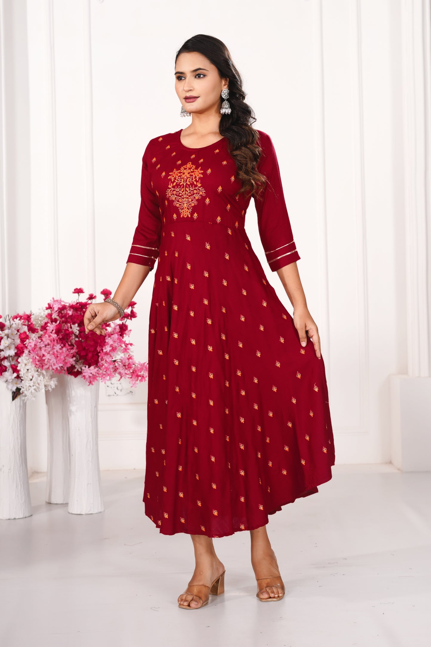 Elegant Umbrella Ghera Kurti